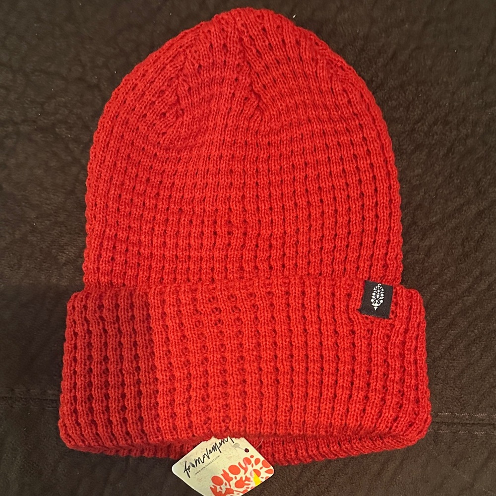 FP Movement by Free People Vibrant Red Knit Hat